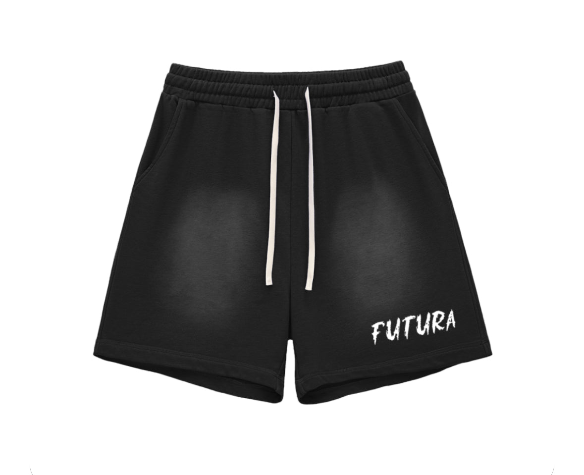 ‘SOFT CHAOS’ FADED SHORTS